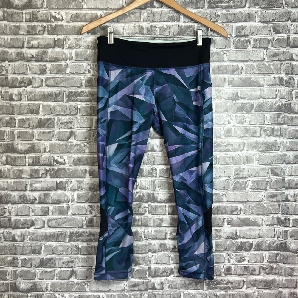 lululemon athletica Geometric Blue and Purple Leggings
